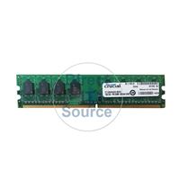 Crucial CT12864AA800.M8FH - 1GB DDR2 PC2-6400 Non-ECC Unbuffered 240-Pins Memory