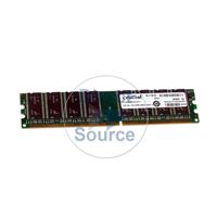 Crucial CT12864Z40B.M16TFY - 1GB DDR PC-3200 Non-ECC Unbuffered 184-Pins Memory