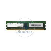 Crucial CT12872AA667 - 1GB DDR2 PC2-5300 ECC Unbuffered 240-Pins Memory