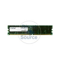 Crucial CT12872Y40B.M18LFF4Y - 1GB DDR PC-3200 ECC Registered 184-Pins Memory