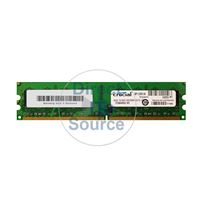 Crucial CT25664AA53E.16FE - 2GB DDR2 PC2-4200 Non-ECC Unbuffered Memory