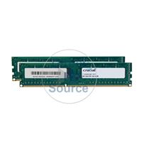 Crucial CT2KIT102464BA160B - 16GB 2x8GB DDR3 PC3-12800 Non-ECC Unbuffered 240-Pins Memory