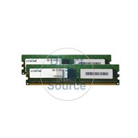 Crucial CT2KIT6472AA667 - 1GB 2x512MB DDR2 PC2-5300 ECC Unbuffered 240-Pins Memory