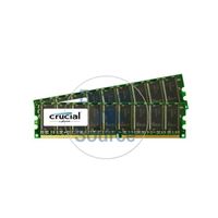Crucial CT2KIT6472Z335 - 1GB 2x512MB DDR PC-2700 ECC Memory