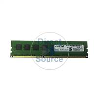 Crucial CT51264BA160B.C16FED2 - 4GB DDR3 PC3-12800 Non-ECC Unbuffered 240-Pins Memory