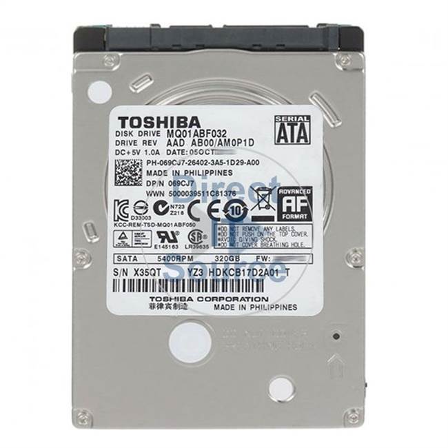 Dell HDKCB17D2A01 - 320GB 5.4K SATA 2.5" Hard Drive