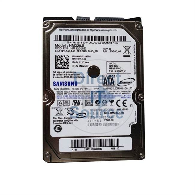 Dell HM320JI/D - 320GB 5.4K SATA 2.5" Hard Drive