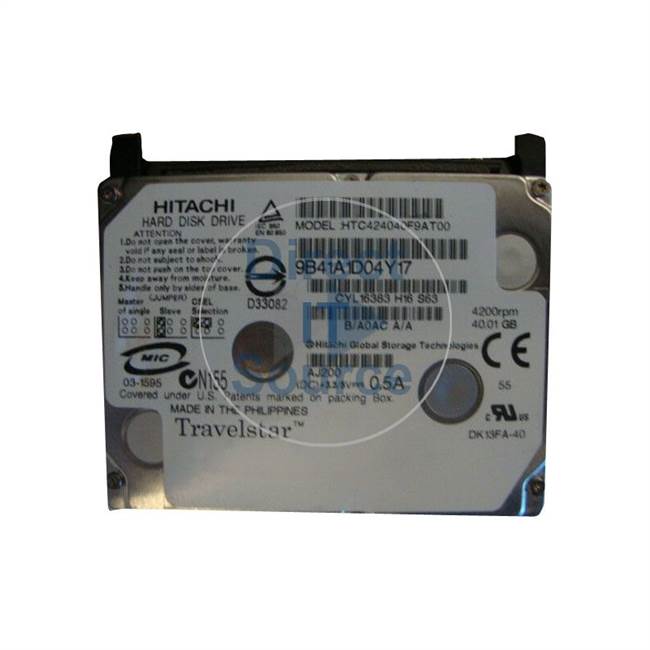 Hitachi HTC424040F9AT00 - 40GB 4.2K ATA-100 1.8" Hard Drive