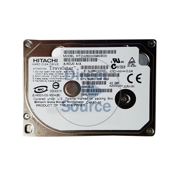 Hitachi HTC426040G8CE00 - 40GB 4.2K IDE 1.8Inch 2MB Cache Hard Drive