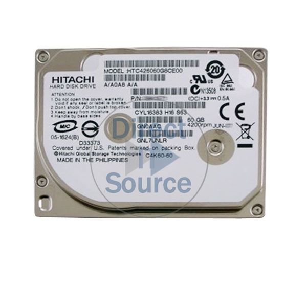 Hitachi HTC426060G8CE00 - 60GB 4.2K IDE 1.8Inch 2MB Cache Hard Drive