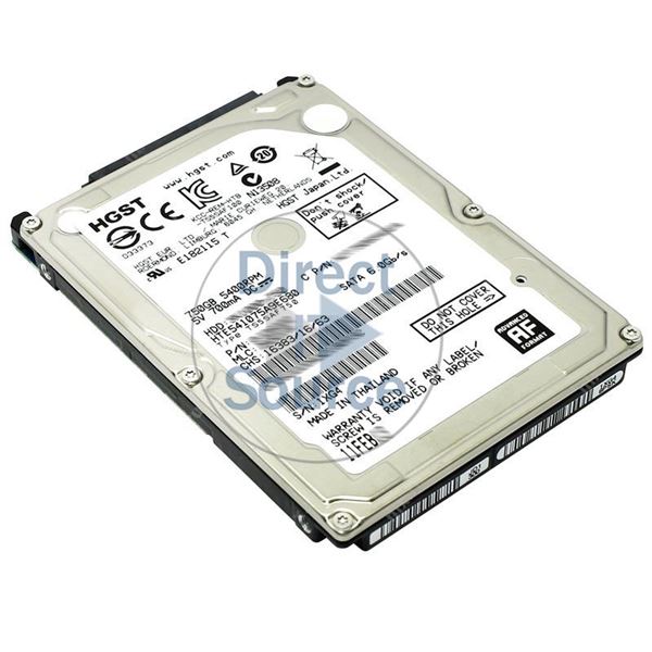 Hitachi HTE541075A9E680 - 750GB 5.4K SATA 6.0Gbps 2.5Inch 8MB Cache Hard Drive