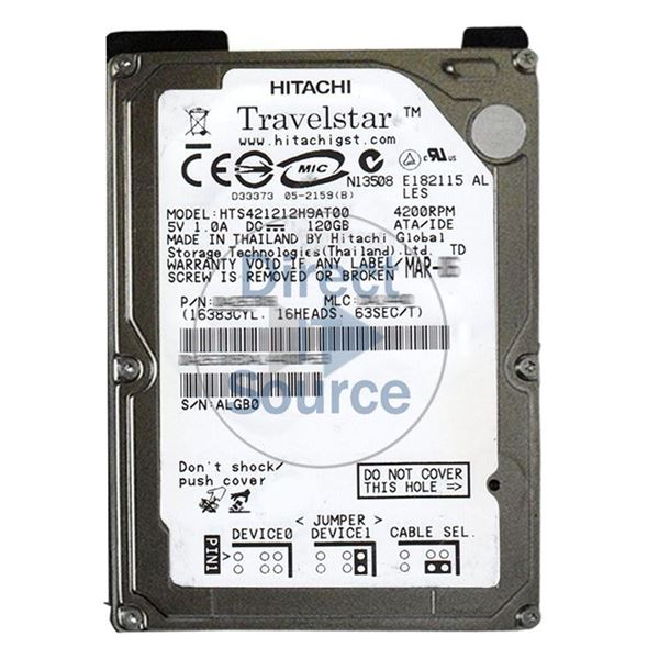 Hitachi HTS421212H9AT00 - 120GB 4.2K IDE 2.5Inch 8MB Cache Hard Drive