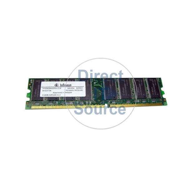 Dell J0202 - 512MB DDR PC-3200 Non-ECC Unbuffered Memory