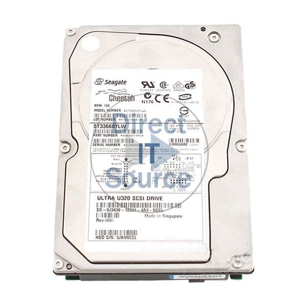 Dell J3438 - 36GB 10K 68-PIN SCSI 3.5" Hard Drive