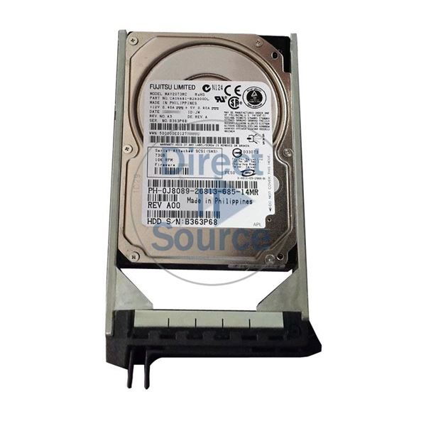 Dell J8089 - 73GB 10K SAS 3.0Gbps 2.5" 16MB Cache Hard Drive