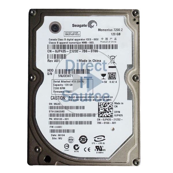 Dell JP435 - 120GB 7.2K SATA 2.5" 8MB Cache Hard Drive