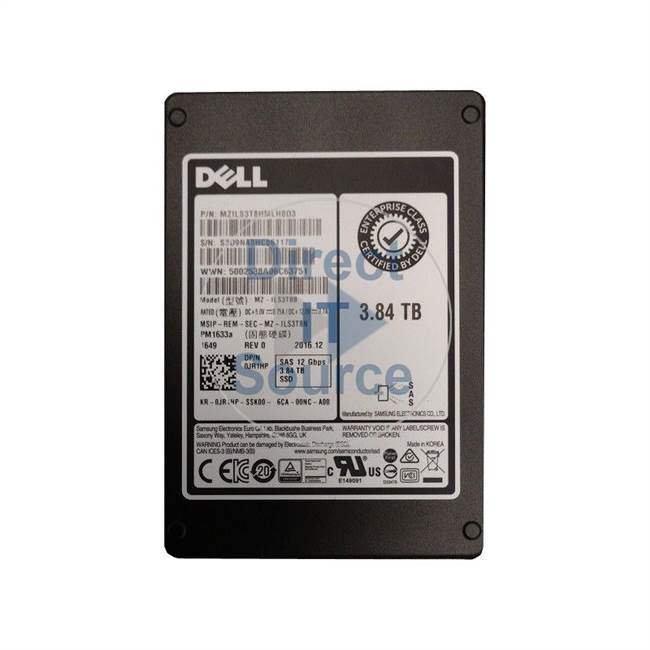 Dell JR1 - 3.84TB SAS 12Gbps 2.5" SSD