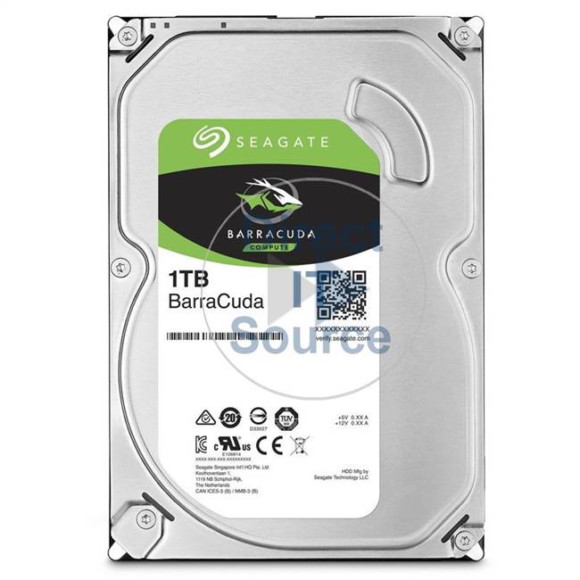 Seagate ST1000DM008 - Barracuda 1TB 7200RPM 3.5Inch SATA 6GBPS  Hard Drive