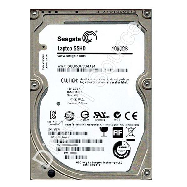 Seagate ST1000LM014 - 1TB 5.4K SATA 6.0Gbps 2.5" 64MB Cache Hard Drive