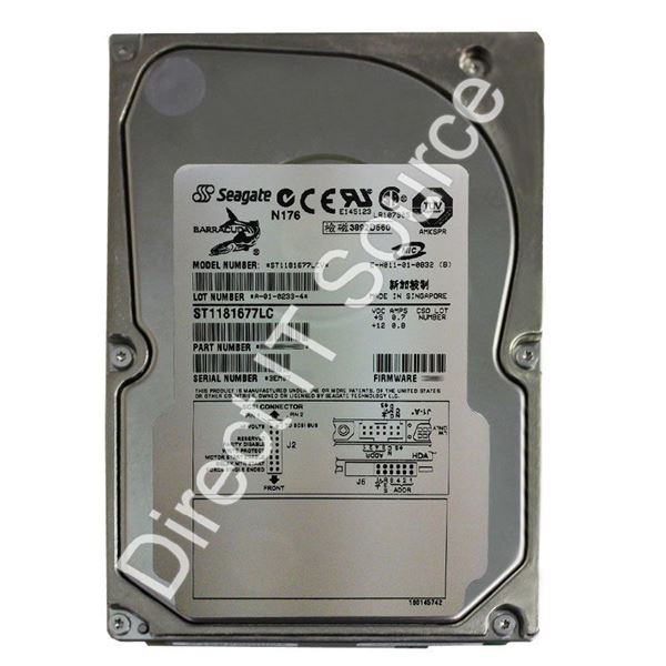 Seagate ST1181677LC - 181.6GB 7.2K 80-PIN Ultra-160 SCSI 3.5" 4MB Cache Hard Drive