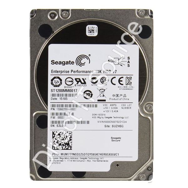 Seagate ST1200MM0017 - 1.2TB 10K SAS 6.0Gbps 2.5" 64MB Cache Hard Drive