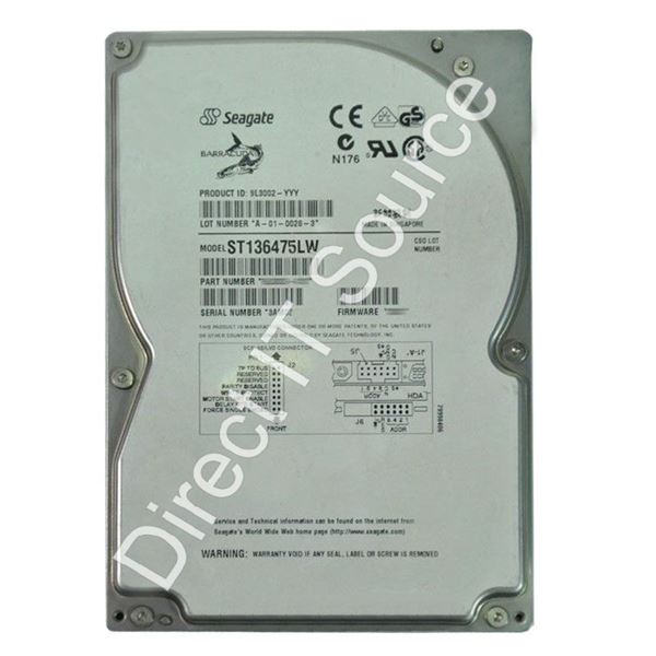 Seagate ST136475LW - 36.4GB 7.2K 68-PIN Ultra2-Wide SCSI 3.5" 1MB Cache Hard Drive