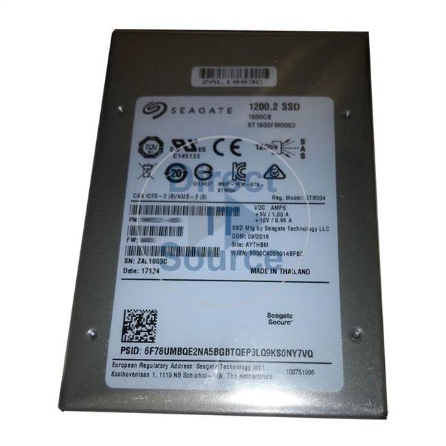 Seagate ST1600FM0003 - 1.6TB SAS 2.5" SSD