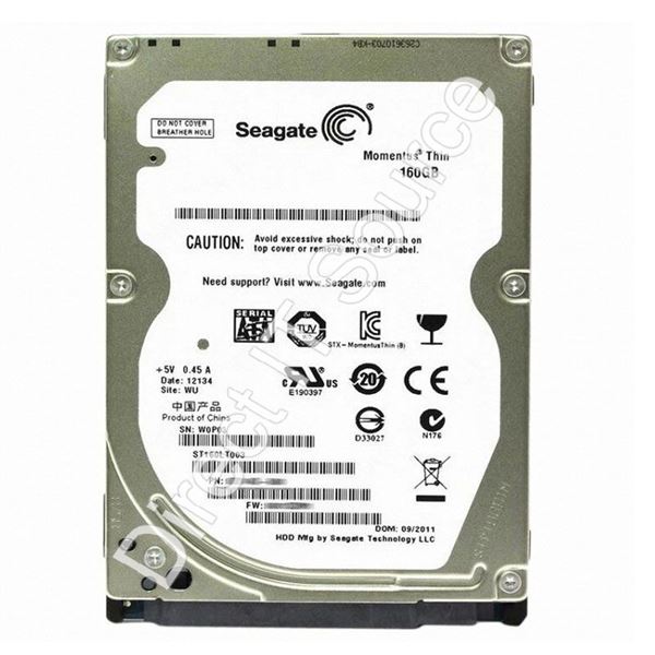 Seagate ST160LT003 - 160GB 5.4K SATA 3.0Gbps 2.5" 8MB Cache Hard Drive