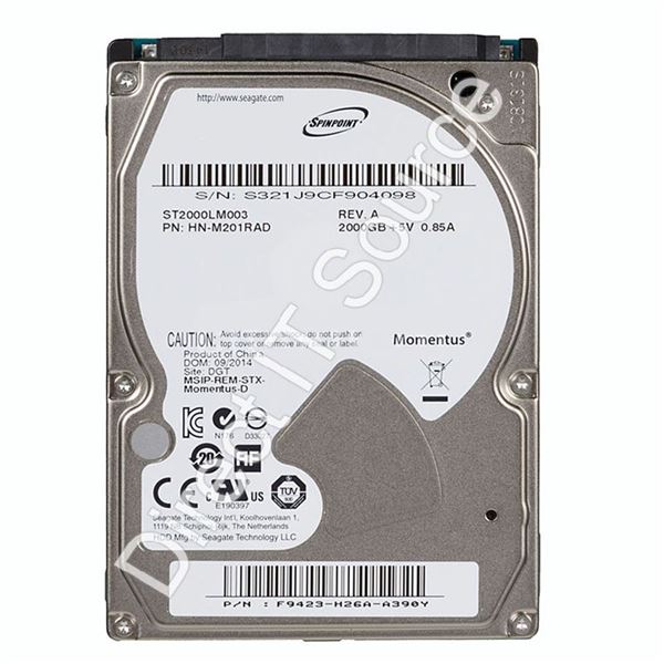 Seagate ST2000LM003 - 2TB 5.4K SATA 6.0Gbps 2.5" 32MB Cache Hard Drive