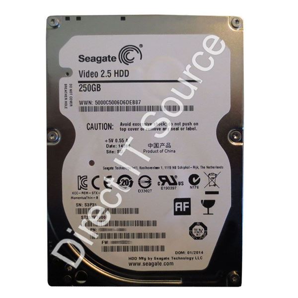 Seagate ST250VT000 - 250GB 5.4K SATA 3.0Gbps 2.5" 16MB Cache Hard Drive