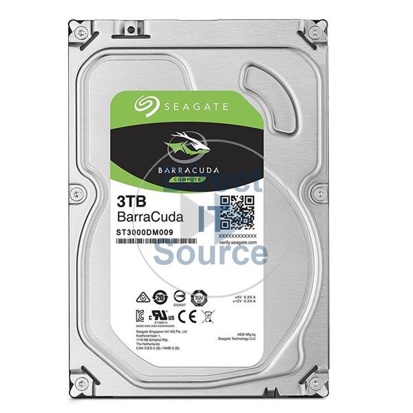 Seagate ST3000DM009 - 3TB 7.2K SATA 6.0Gbps 3.5" 64MB Cache Hard Drive