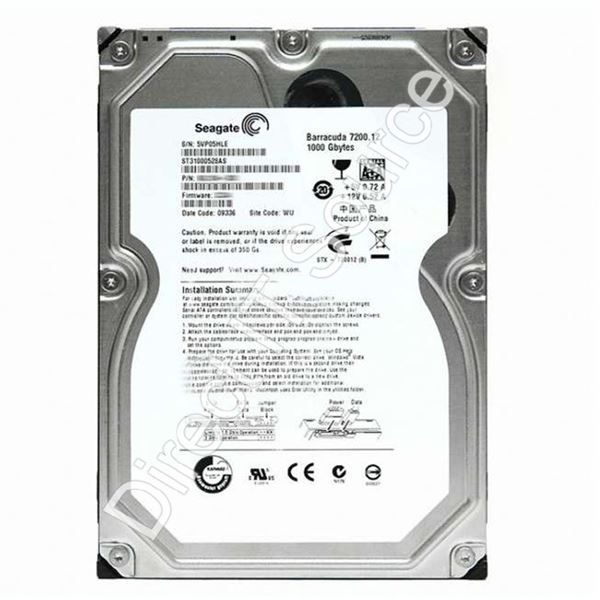 Seagate ST3100528AS - 1TB 7.2K SATA 3.0Gbps 3.5" 32MB Cache Hard Drive