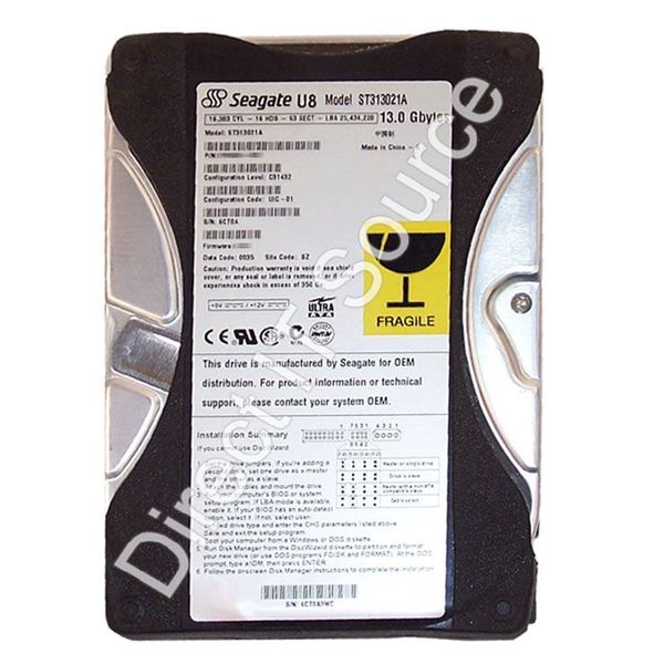 Seagate ST313021A - 13GB 5.4K Ultra-ATA/66 3.5" 512KB Cache Hard Drive