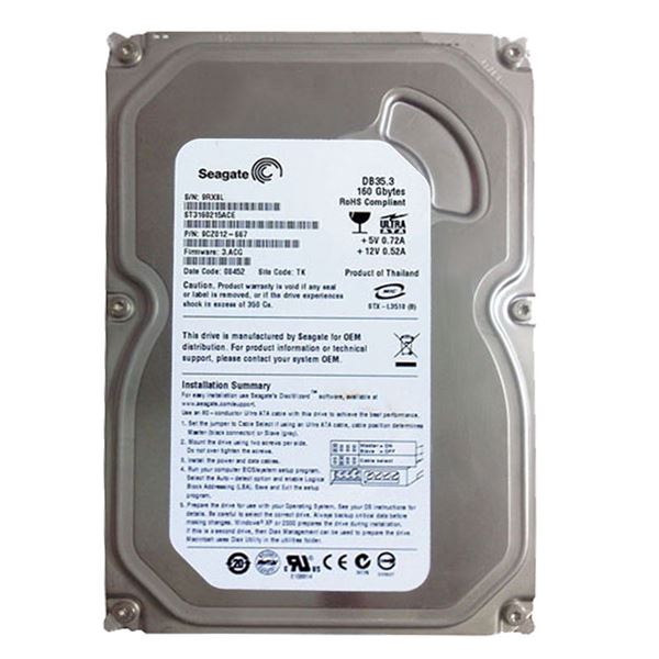 Seagate ST3160215ACE - 160GB 7.2K Ultra-ATA/100 3.5" 2MB Cache Hard Drive