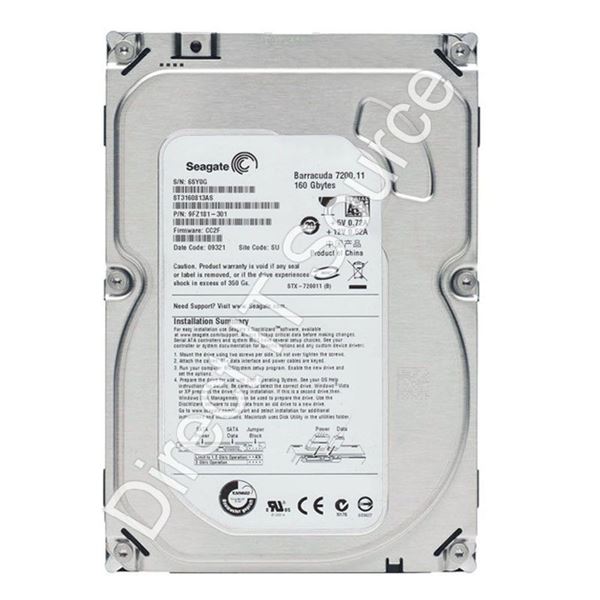 Seagate ST3160813AS - 160GB 7.2K SATA 3.0Gbps 3.5" 8MB Cache Hard Drive