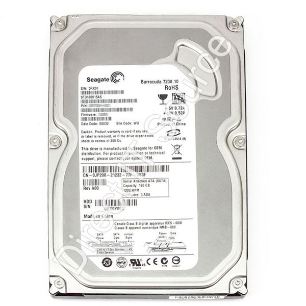 Seagate ST3160815AS - 160GB 7.2K SATA 3.0Gbps 3.5" 8MB Cache Hard Drive