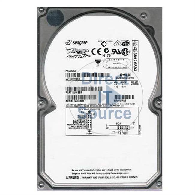 Seagate ST318406LC4 - Cheetah  18.4GB 10000RPM 3.5Inch Ultra-160 SCSI 4MB Hard Drive