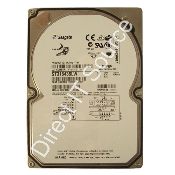 Seagate ST318436LW - 18.37GB 7.2K 68-PIN Ultra-160 SCSI 3.5" 2MB Cache Hard Drive