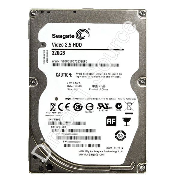 Seagate ST320VT000 - 320GB 5.4K SATA 3.0Gbps 2.5" 16MB Cache Hard Drive