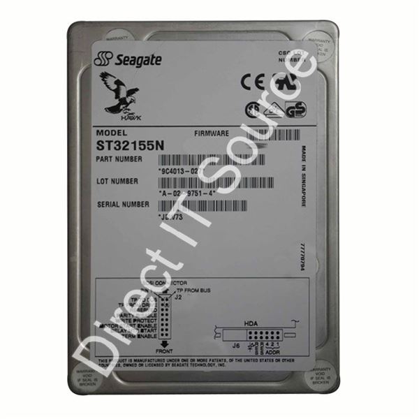 Seagate ST32155N - 2GB 5.4K 50-Pin SCSI-3 3.5" Hard Drive