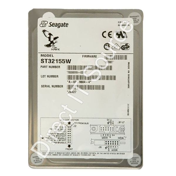 Seagate ST32155W - 2.1GB 5.4K 68-PIN Ultra SCSI 3.5" 512KB Cache Hard Drive