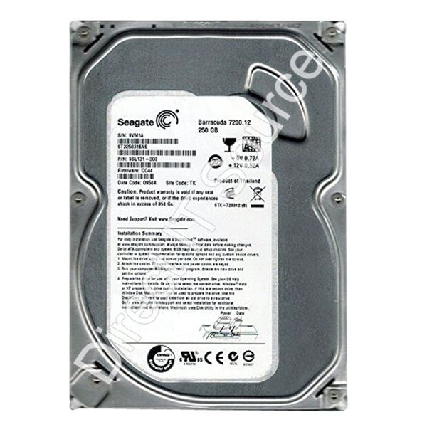 Seagate ST3250318AS - 250GB 7.2K SATA 3.0Gbps 3.5" 8MB Cache Hard Drive