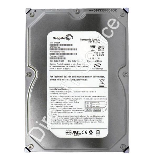 Seagate ST3250620A - 250GB 7.2K Ultra-ATA/100 3.5" 16MB Cache Hard Drive