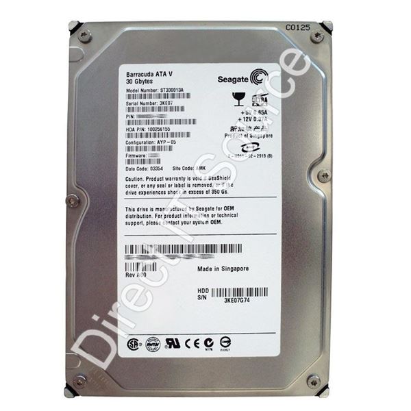 Seagate ST330013A - 30GB 7.2K Ultra-ATA/100 3.5" 2MB Cache Hard Drive