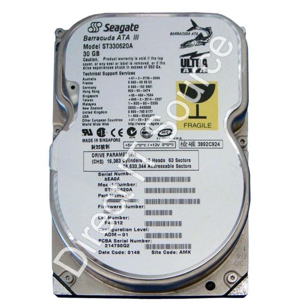 Seagate ST330620A - 30GB 7.2K Ultra-ATA/100 3.5" 2MB Cache Hard Drive