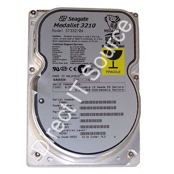 Seagate ST33210A - 3.25GB 5.4K Ultra-ATA/33 3.5" 256KB Cache Hard Drive