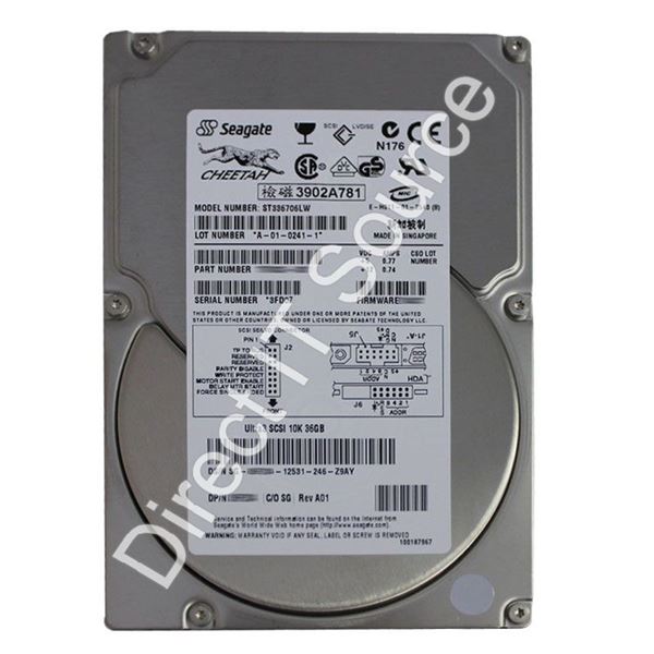 Seagate ST336706LW - 36.7GB 10K 68-PIN Ultra-160 SCSI 3.5" 4MB Cache Hard Drive