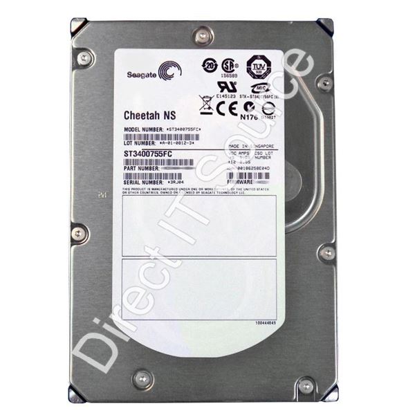 Seagate ST3400755FC - 400GB 10K 40-PIN Fibre Channel 3.5" 16MB Cache Hard Drive