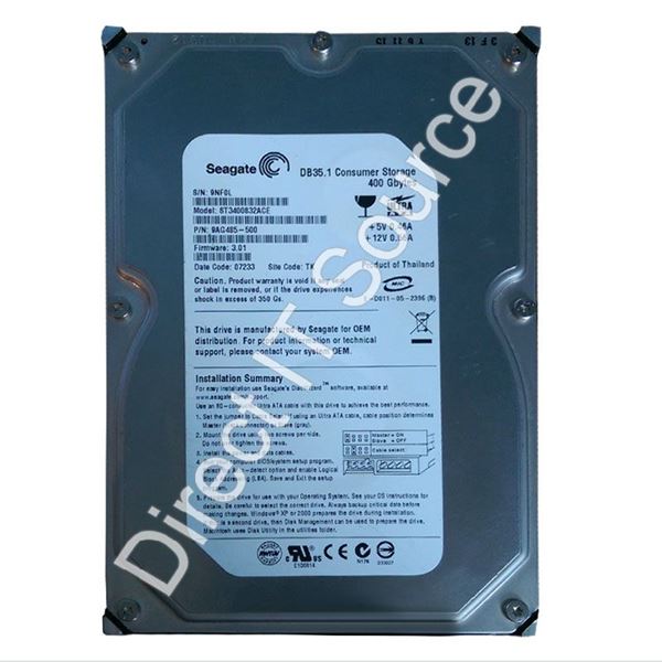 Seagate ST3400832ACE - 400GB 7.2K IDE  3.5" 8MB Cache Hard Drive