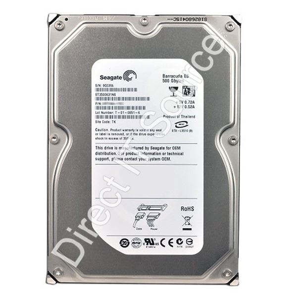 Seagate ST3500631NS - 500GB 7.2K SATA 3.0Gbps 3.5" 16MB Cache Hard Drive